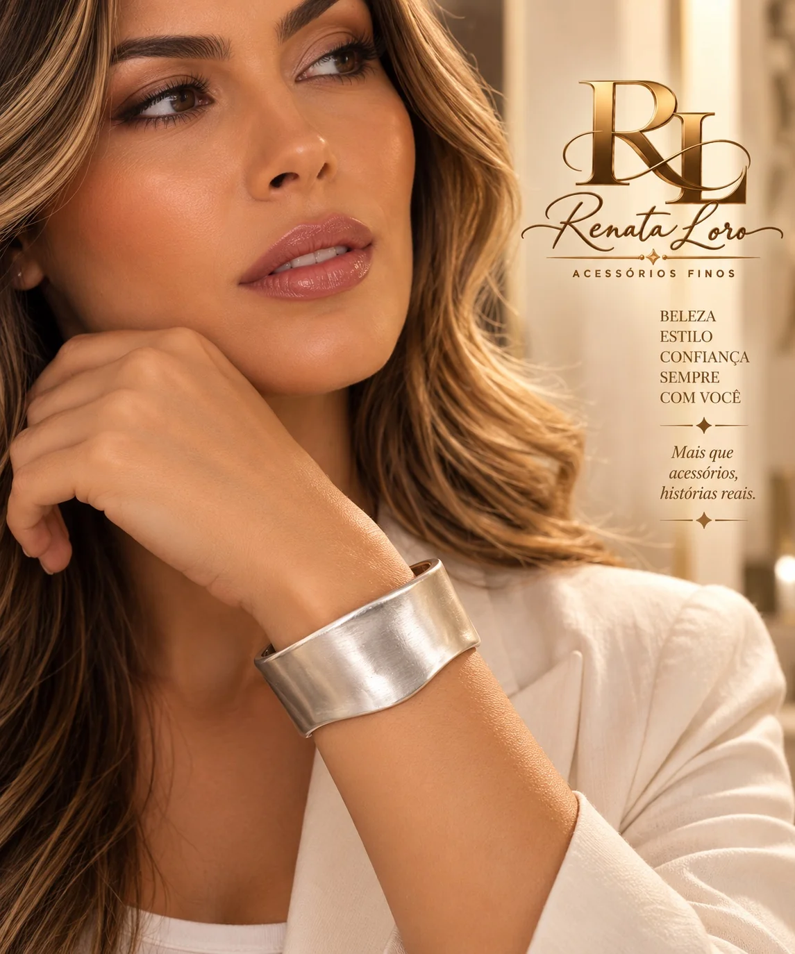 PUL0028 - Bracelete  Prata  Fosco Orgânico - foto 2