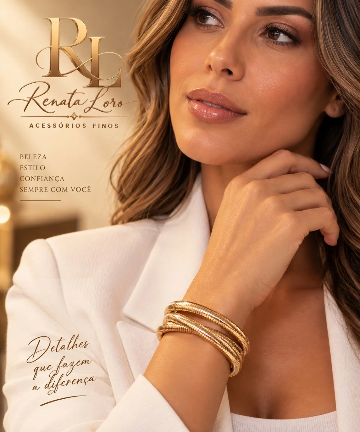 PUL0003 - Pulseira  Snake Dourada - foto 2