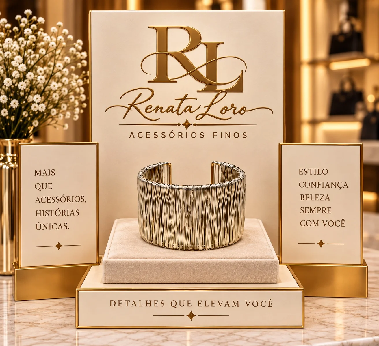 PUL0112 - Bracelete Fios Prateados Estruturado