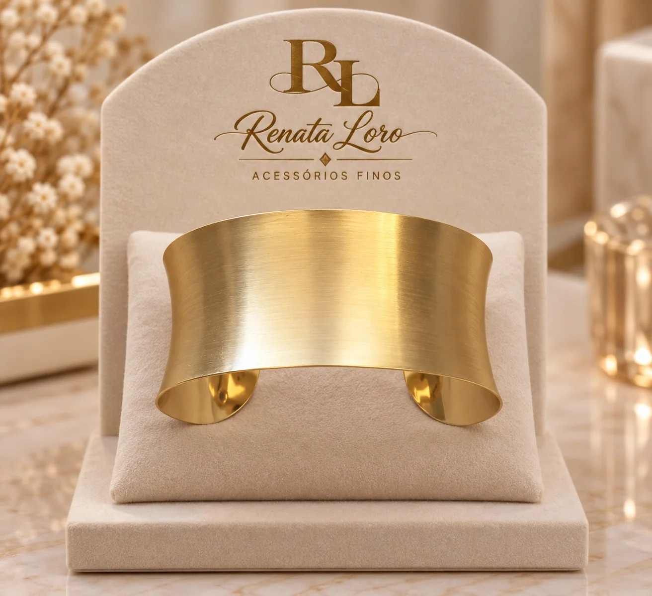 PUL0005 - Bracelete Dourado Fosco