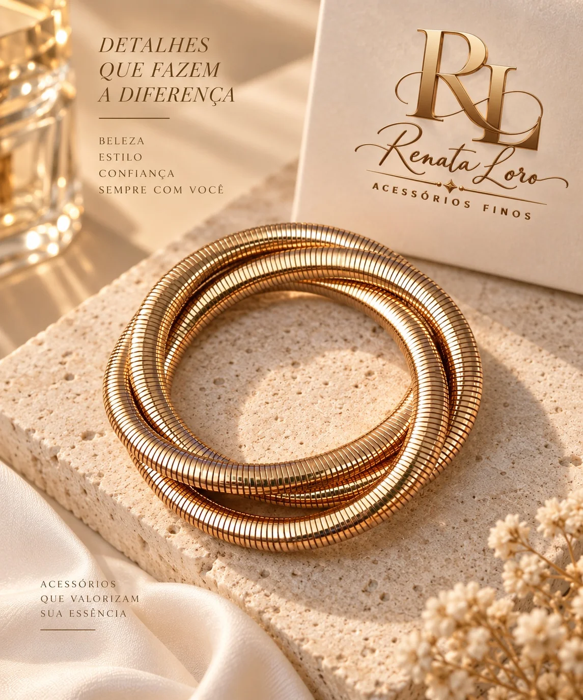 PUL0003 - Pulseira  Snake Dourada