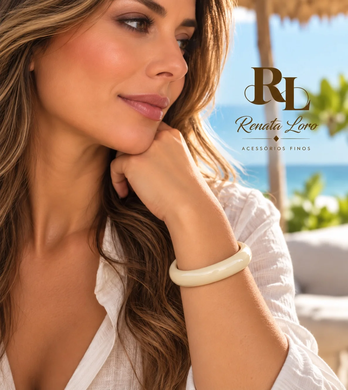 PUL0008 - Bracelete Cuff Off-White - foto 2