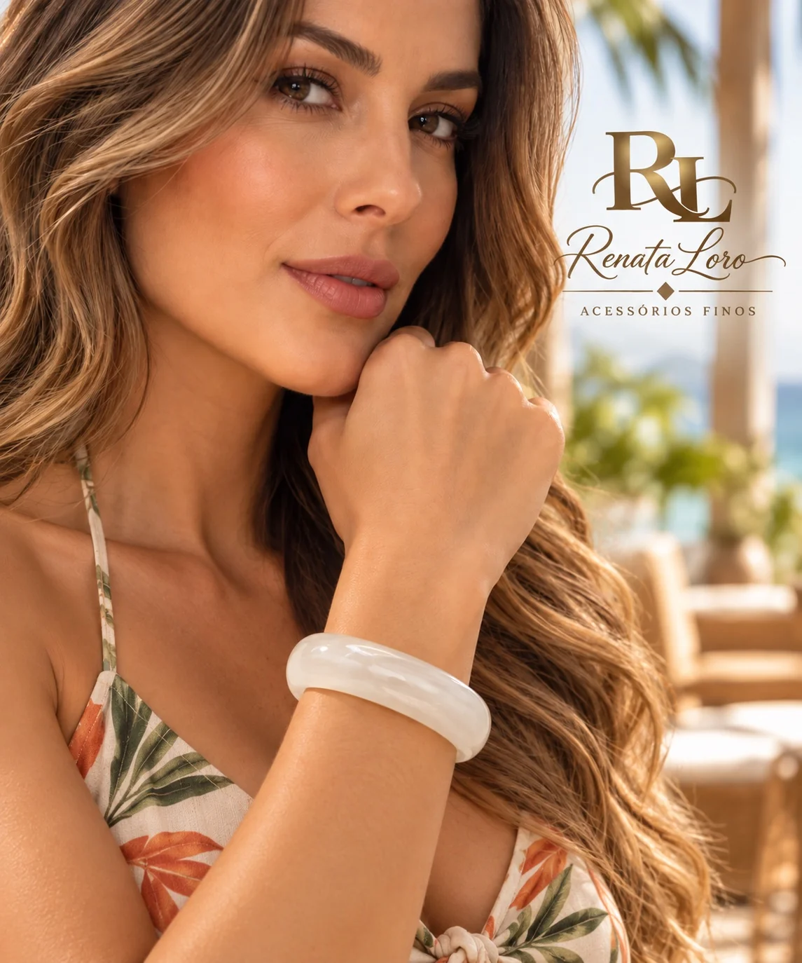 PUL0061 - Bracelete Branco Translúcido - foto 2