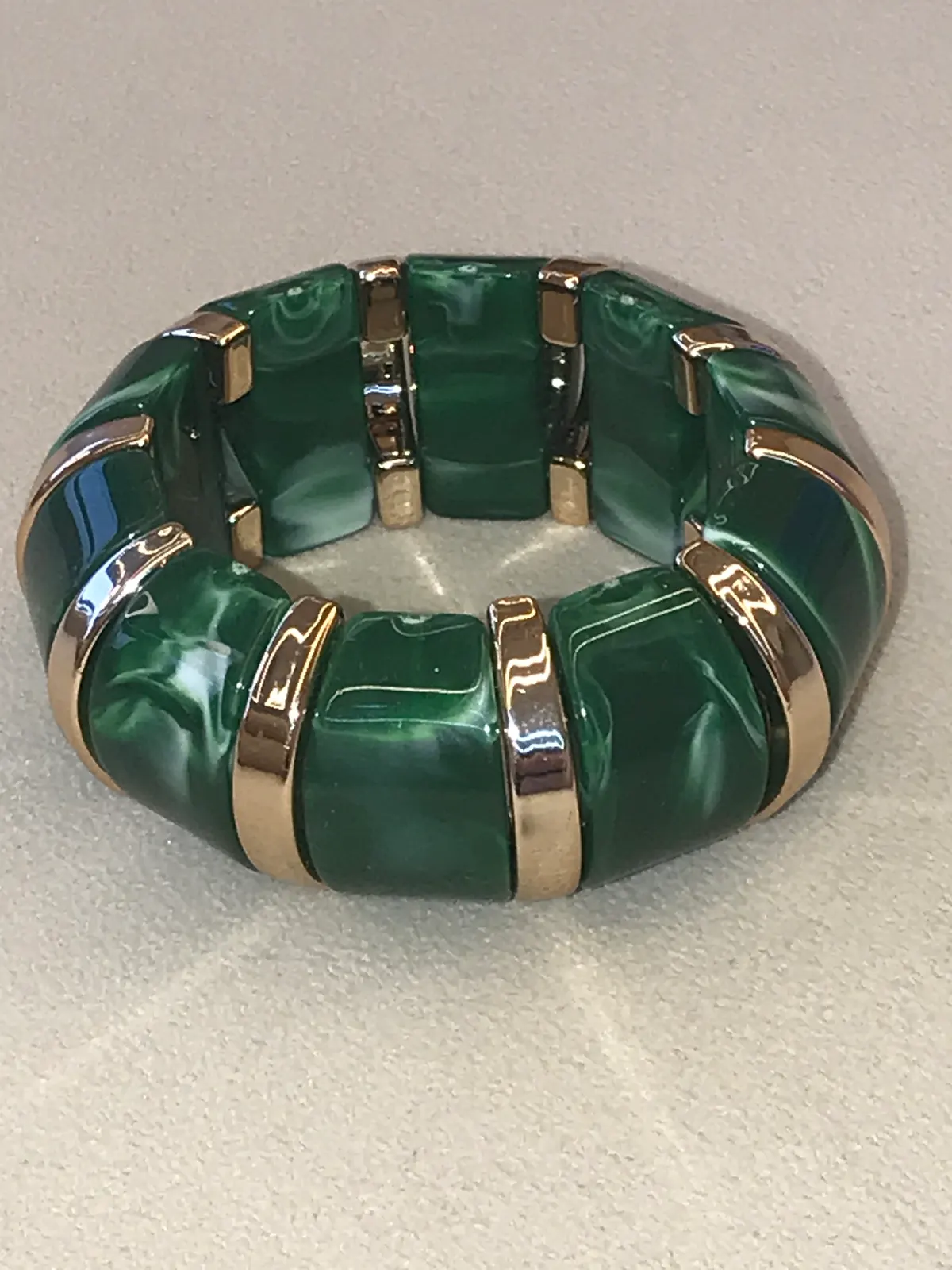 PUL0019 - Pulseira Verde Esmeralda