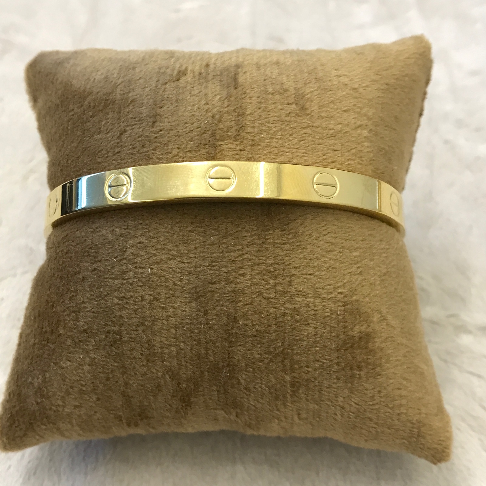 PUL0093 - Bracelete em Aço Dourado Luxo com Detalhes (Inspiração) - foto 2