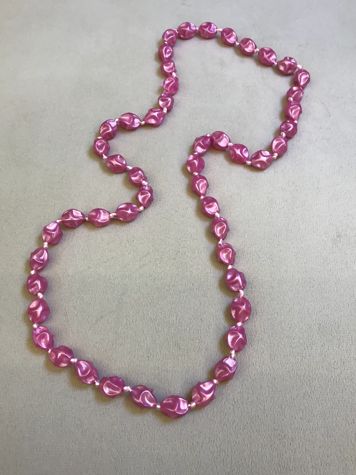 COL0008 - Colar Resina Rosa Intenso