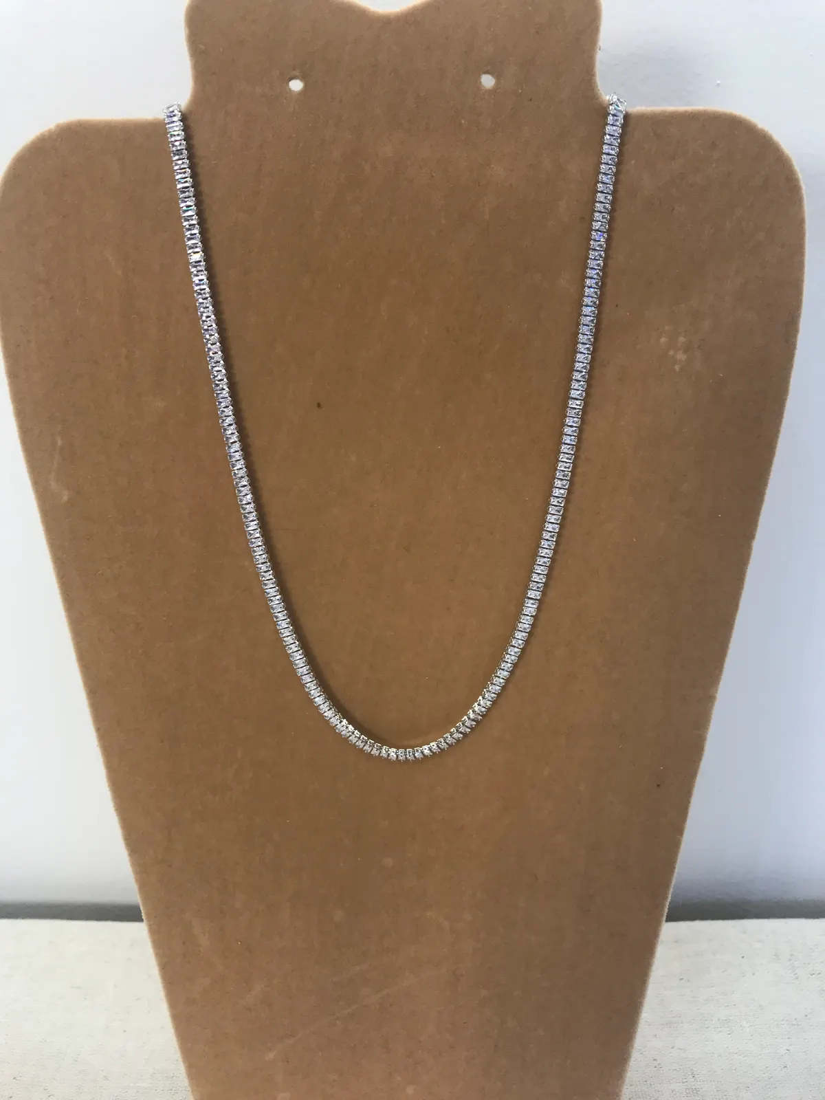 COL0027 - Colar Riviera Prata Cravejados com Zircônias
